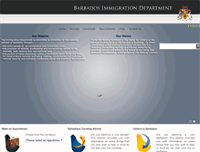 Tablet Screenshot of immigration.gov.bb