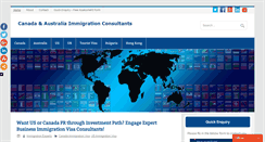 Desktop Screenshot of immigration.net.in
