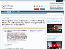 Tablet Screenshot of forums.immigration.com